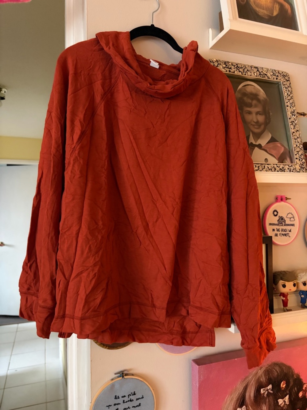 Old Navy Women's Cowl Neck Sweater - Rust U3